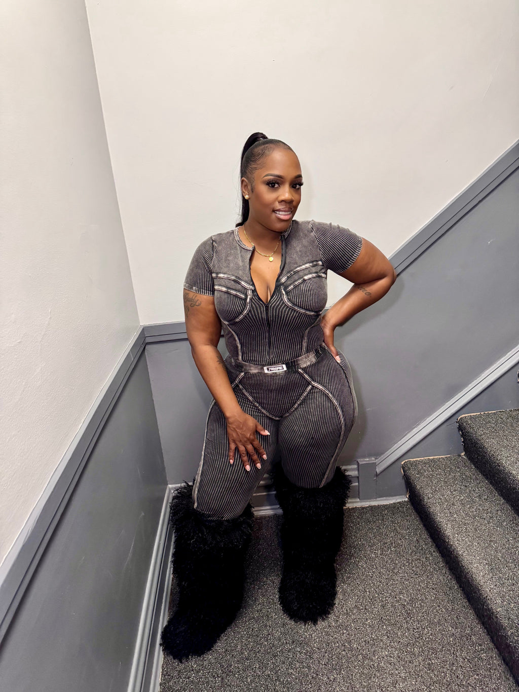 Mineral Wash Jumpsuit